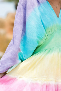 Pitusa Mini Crinkle Clara Dress - Brights