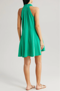 Elan 2 Dress Halter Vneck - Green Bright