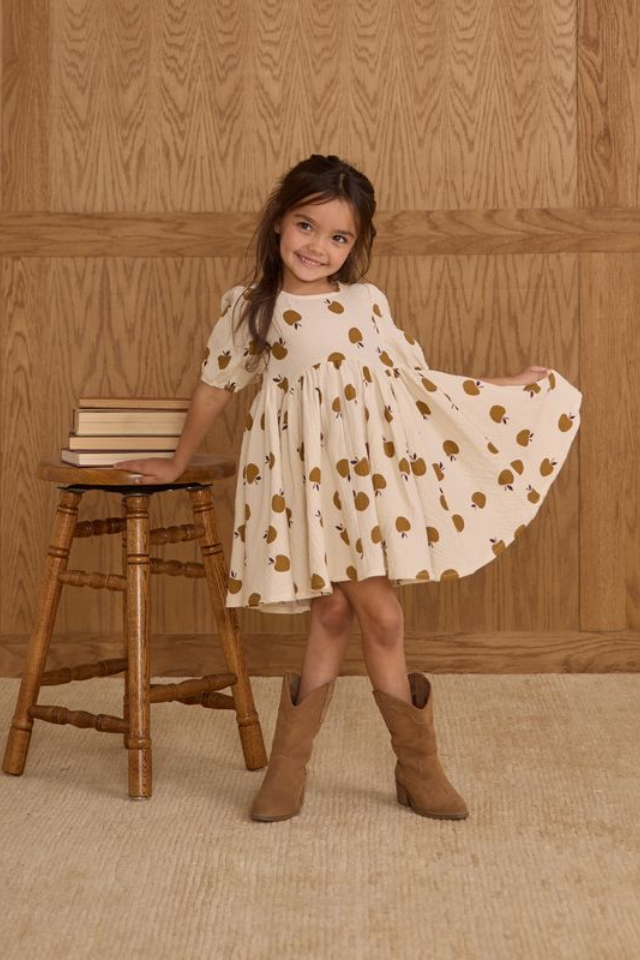 Rylee + Cru Rose Dress - Golden Apples