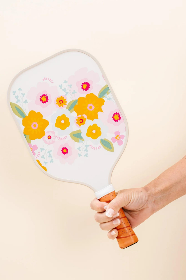 Darling Effect Pickleball Paddle - Bright Bloomy Cream