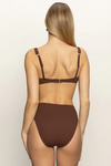 Sanctuary Swim High Leg High Rise - Espresso