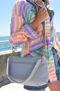 HOBO Advance Shoulder Bag - Blue Pearl