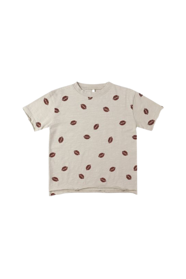 Rylee + Cru Raw Edge Tee - Footballs