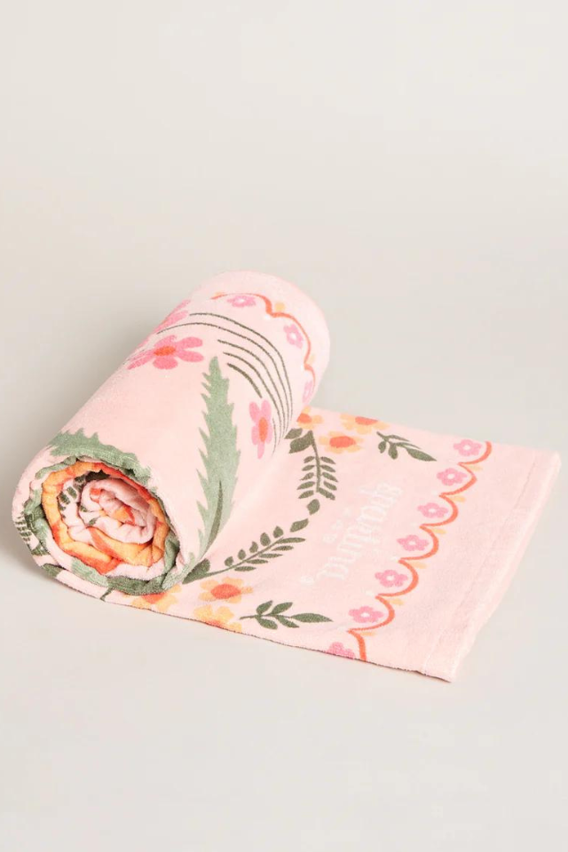 Spartina Beach Towel - Alljoy Landing Pineapple Lt Pastel Pink