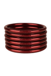 Budha Girl All Weather Bangles Serenity Prayer - Merlot