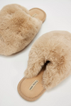 Free People Snowball Slipper - Taupe Faux Fur