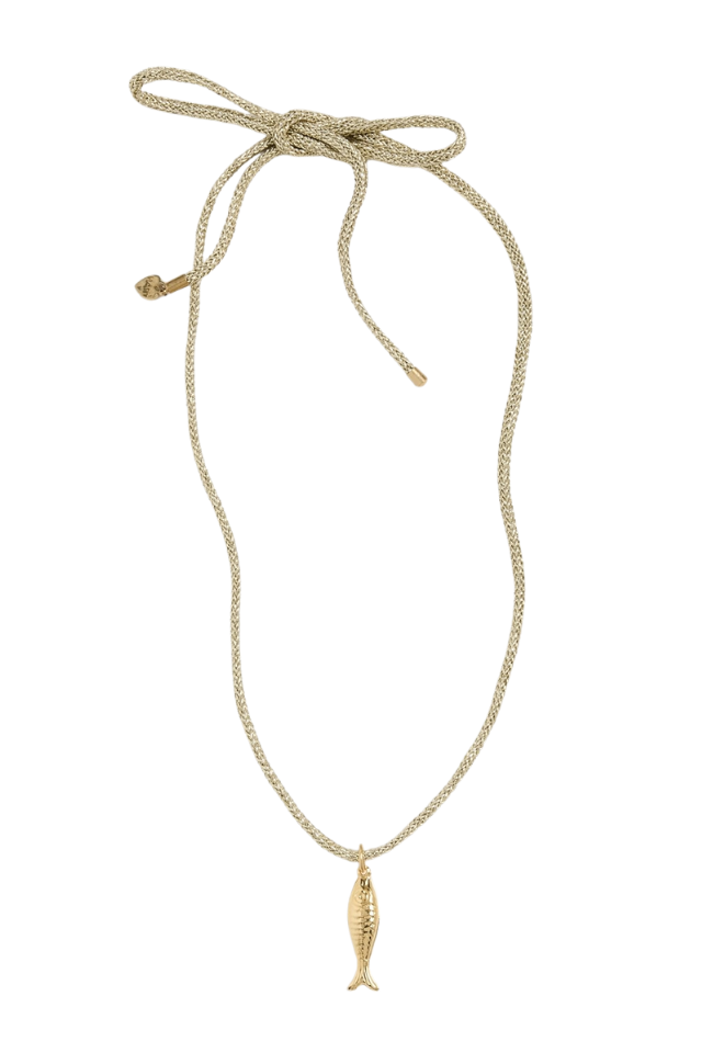 HART Lurex Necklace Cord Puffy Fish Charm