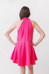 Elan 2 Dress Halter Vneck - Hot Pink