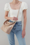 HOBO Pier Shoulder Bag Crossbody - Gilded Beige