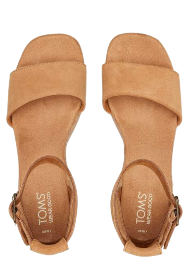 TOMS Laila Sandal - Tan Suede