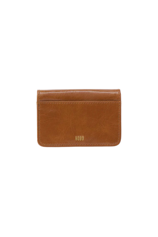 Hobo Jill Flap Card Case - Truffle