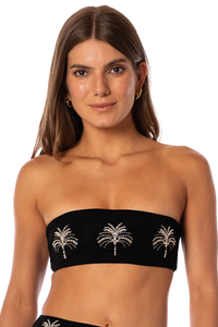 Maaji Midnight Palm Bryn Top - Black