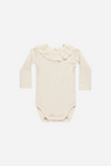 Quincy Mae Ruffle Collar Bodysuit - Natural