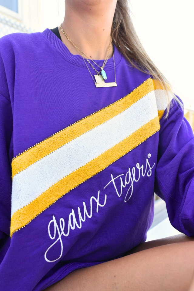 MS Sarah Sweatshirt - Geaux Tigers