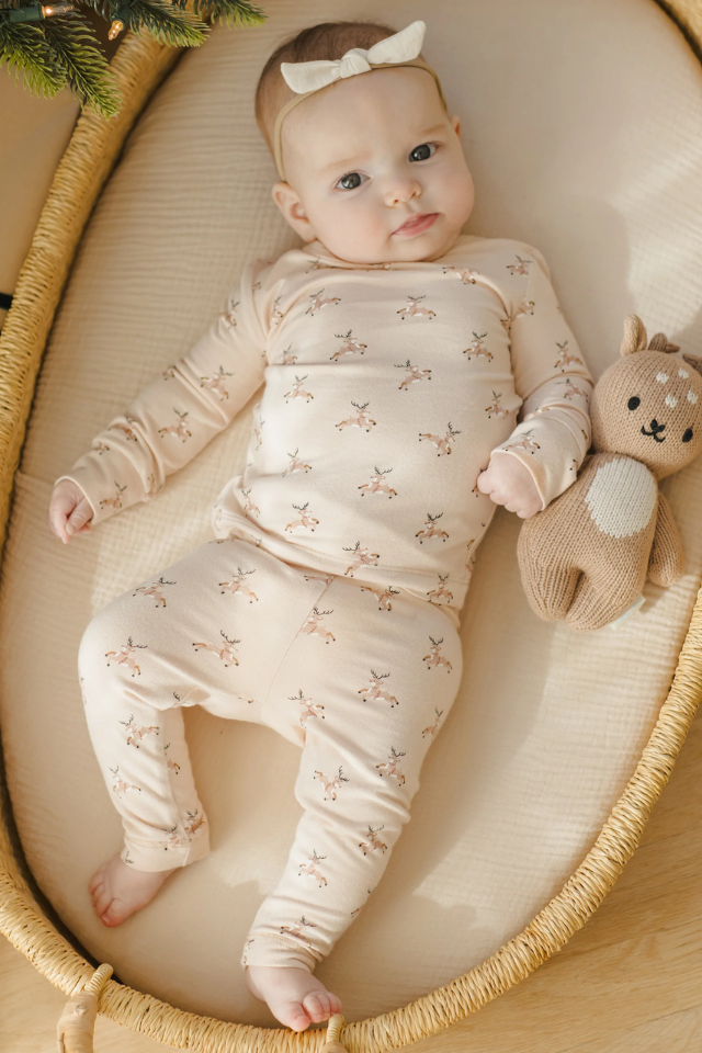 Quincy Mae Bamboo Pajama Set - Reindeer