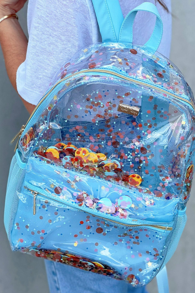 Celebrate Everyday Confetti Clear Backpack