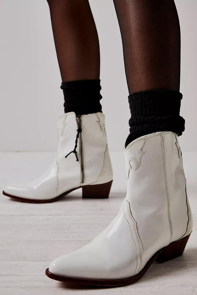 Free People New Frontier Western Boot White