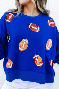 MS Millie Sweatshirt - Blue & Orange