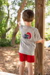 Saltwater Boys SS Red Helmet Graphic Tee - Grey