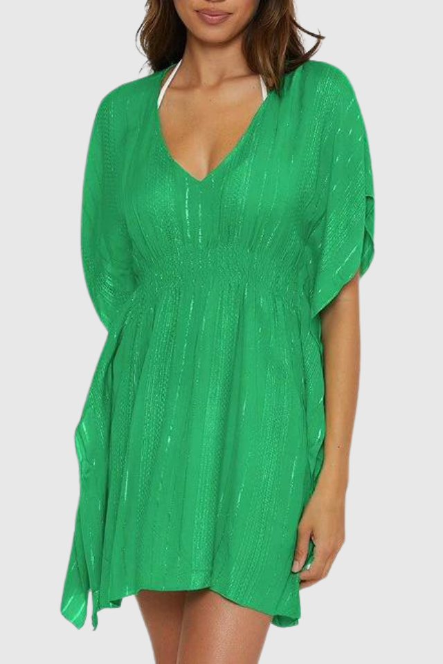 Becca Radiane Woven Tunic - Verde