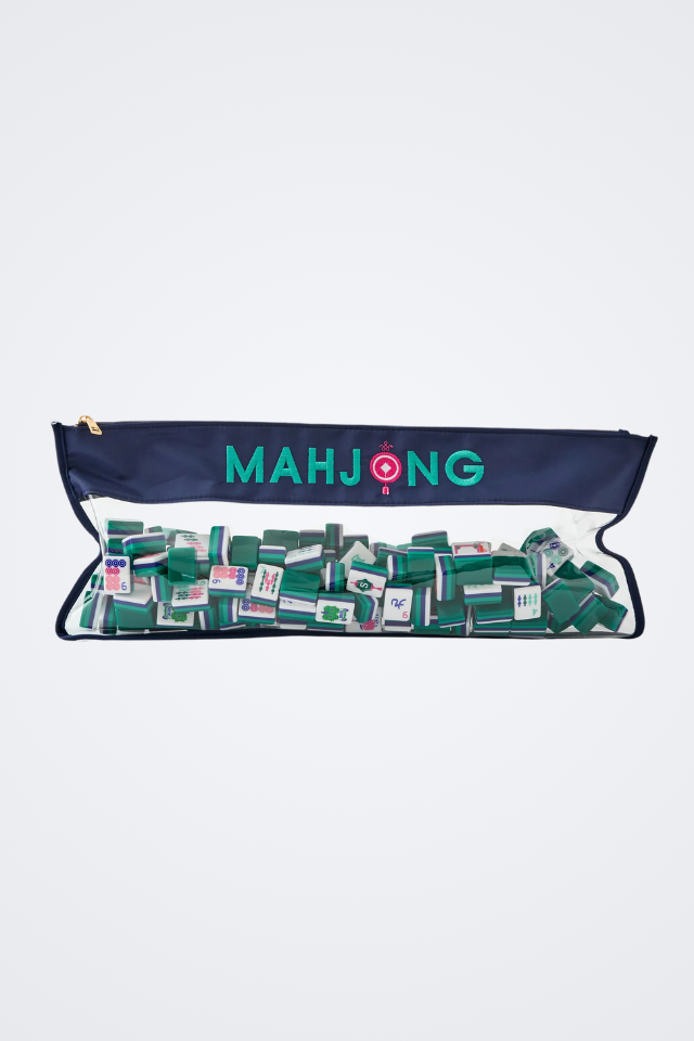 Oh My Mahjong Bag - Navy Stitched