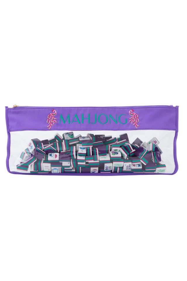 Oh My Mahjong Bag - Purple Peacock