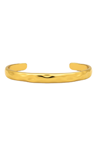 Ellie Vail Colby Hammered Cuff Bracelet - Gold