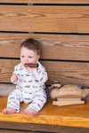 Saltwater Boys SBC Signature Polo LS Romper - Mallards