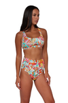 Sunsets Hannah High Waist - Palms Serenade Sandbar