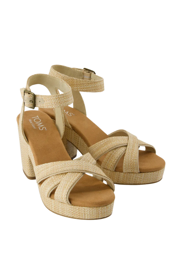 Toms Majorca Strappy - Almond Raffia