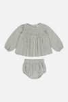 Rylee + Cru Sophia Top + Bloomer Set - Forest Gingham