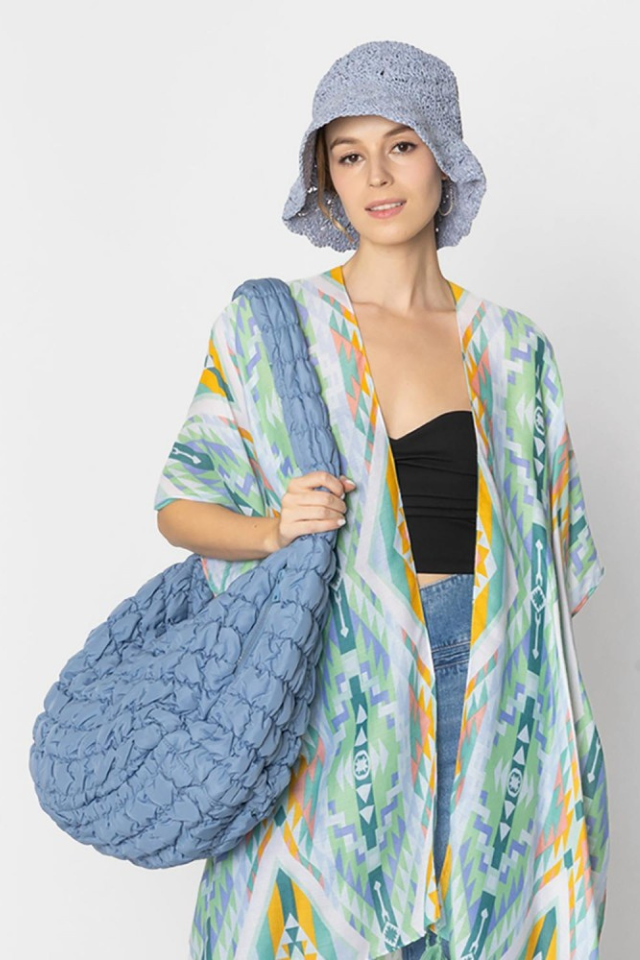 Judson Do Everything In Love Large Quilted Bag – Seaside