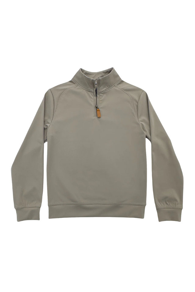 Saltwater Boys Collins Performance Quarter Zip - Taupe