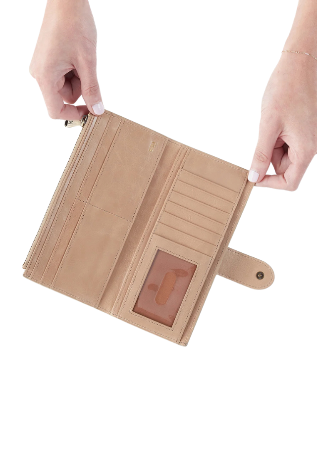 HOBO Dunn Contiental Wallet - Sand