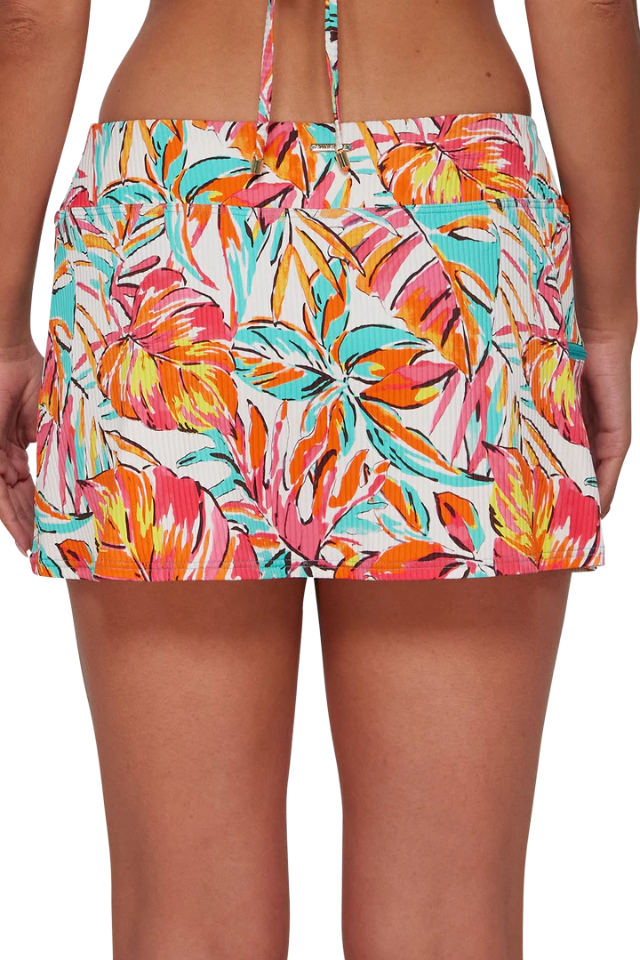 Sunsets Sporty Swim Skirt - Palms Serenade Sandbar