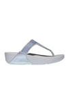 Fit Flop Lulu Crystal Embellished Toe Post Sandal - Quiet Blue