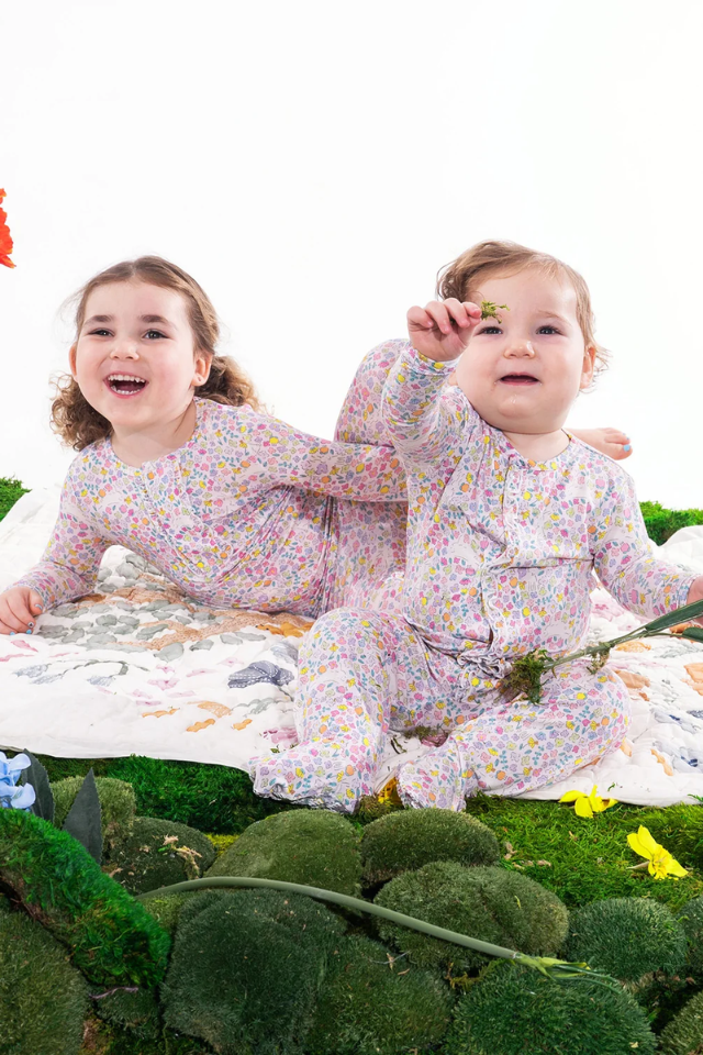 Magnetic Me Modal Ruffle Convertible Coverall - Bunny Blossom