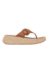 Fit Flop F-Mode Espadrille Flatform Thong - Light Tan