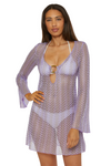 Becca Golden Crochet Tunic - Bellflower