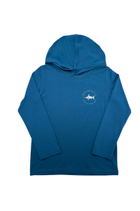 Saltwater Boys Tuna Performance Hoodie UPF 50+ - Blue