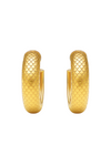 Ellie Vail Nella Fish Scale Medium Hoop Earring - Gold