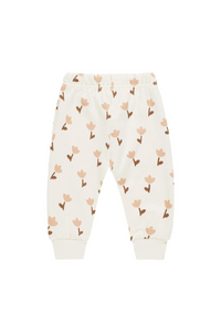 Quincy Mae Relaxed Fleece Sweatpant - Tulips