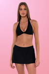 Sporty Swim Skirt - Black