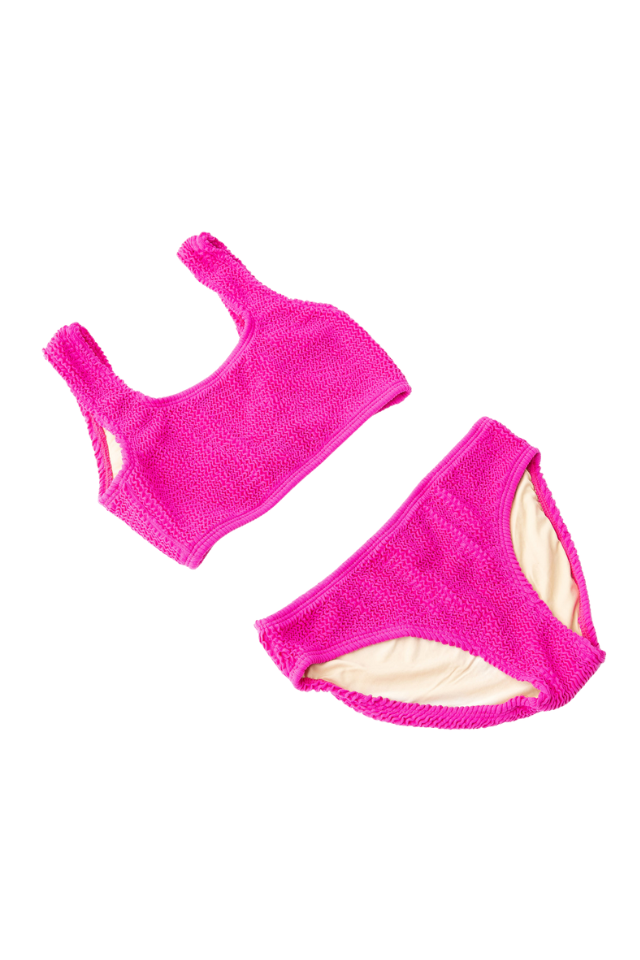 SC 2pc Crinkle Swimsuit - Berry