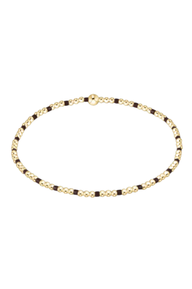 enewton Hope Sincerity Pattern 2mm Bead Bracelet - Chocolate