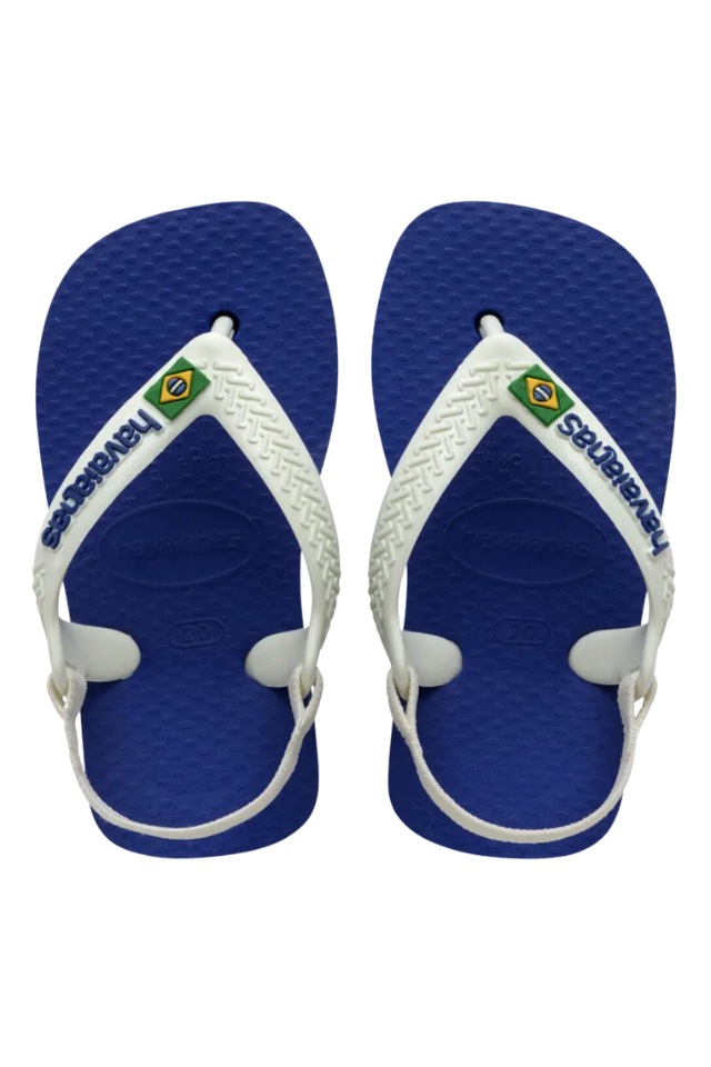 Havaianas Baby Brazil Logo Sandal - Marine Blue