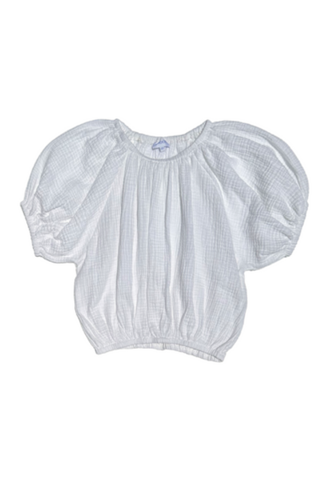 Pleat Alexis Top - White