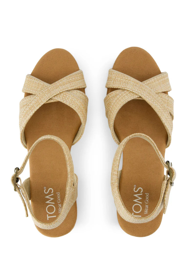 Toms Majorca Strappy - Almond Raffia