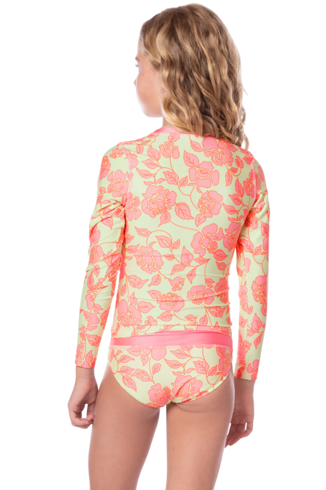 Maaji Odyssey Girls Rashguard Set  - Blooming Glow