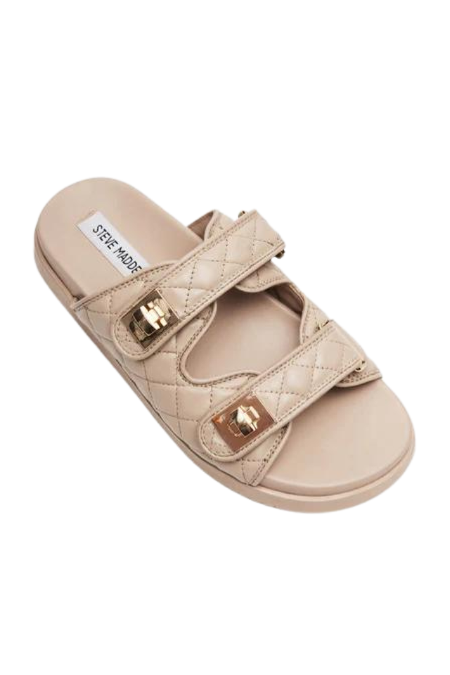 Steve Madden ☆ Schmona ダブルストラップサンダル Steve Madden Schmona - Tan Leather – Seaside Shoes & Swim